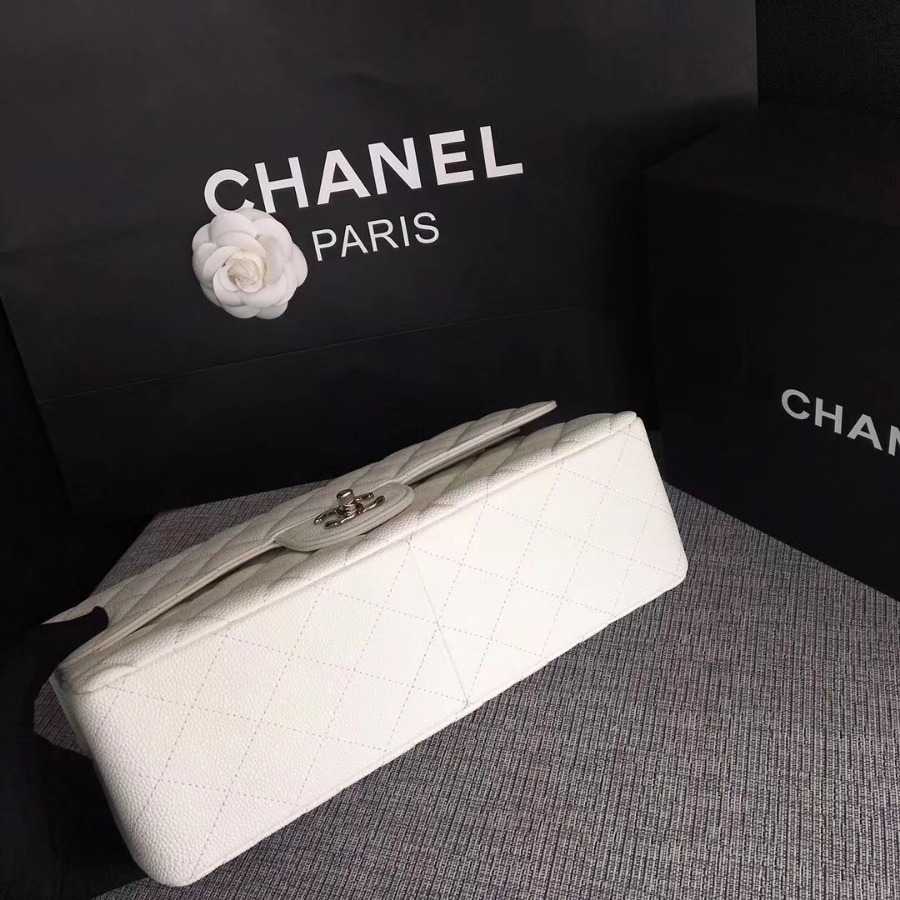 Chanel Handbag, Classic handbag, Grained Calfskin, A01113 30CM