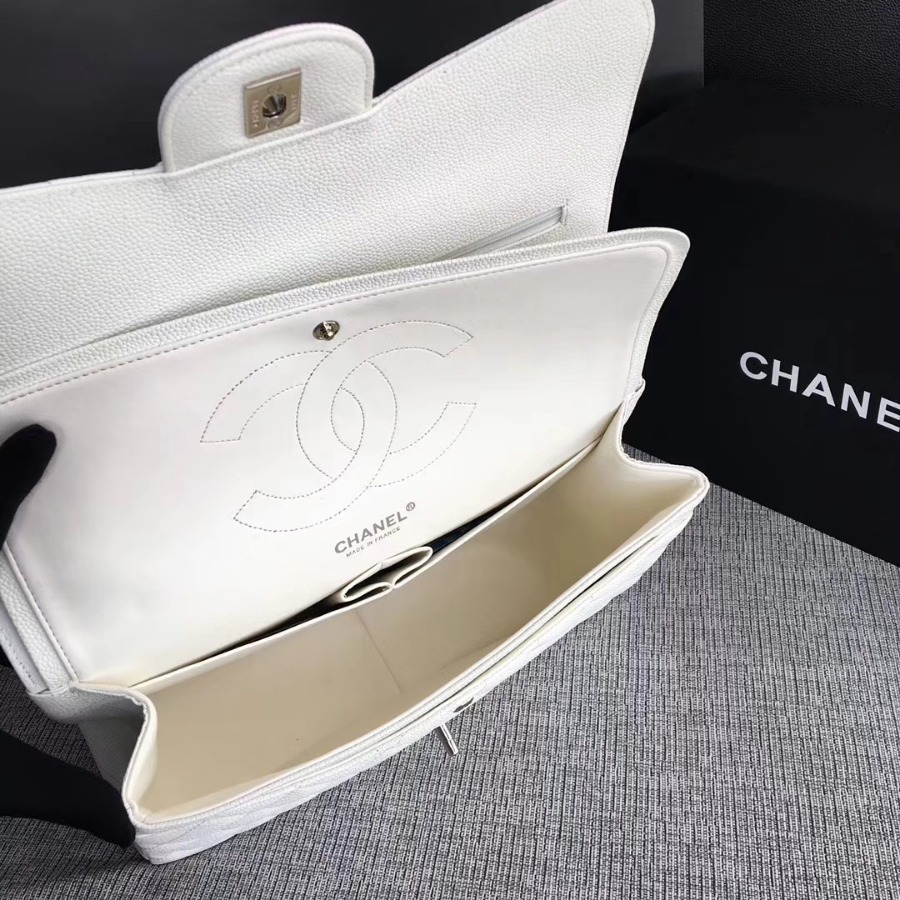 Chanel Handbag, Classic handbag, Grained Calfskin, A01113 30CM