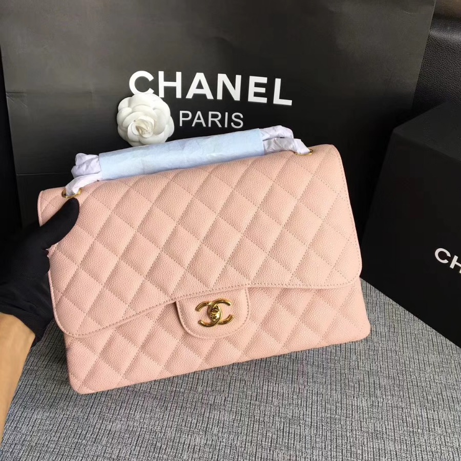 Chanel Handbag, Classic handbag, Grained Calfskin, A01113 30CM
