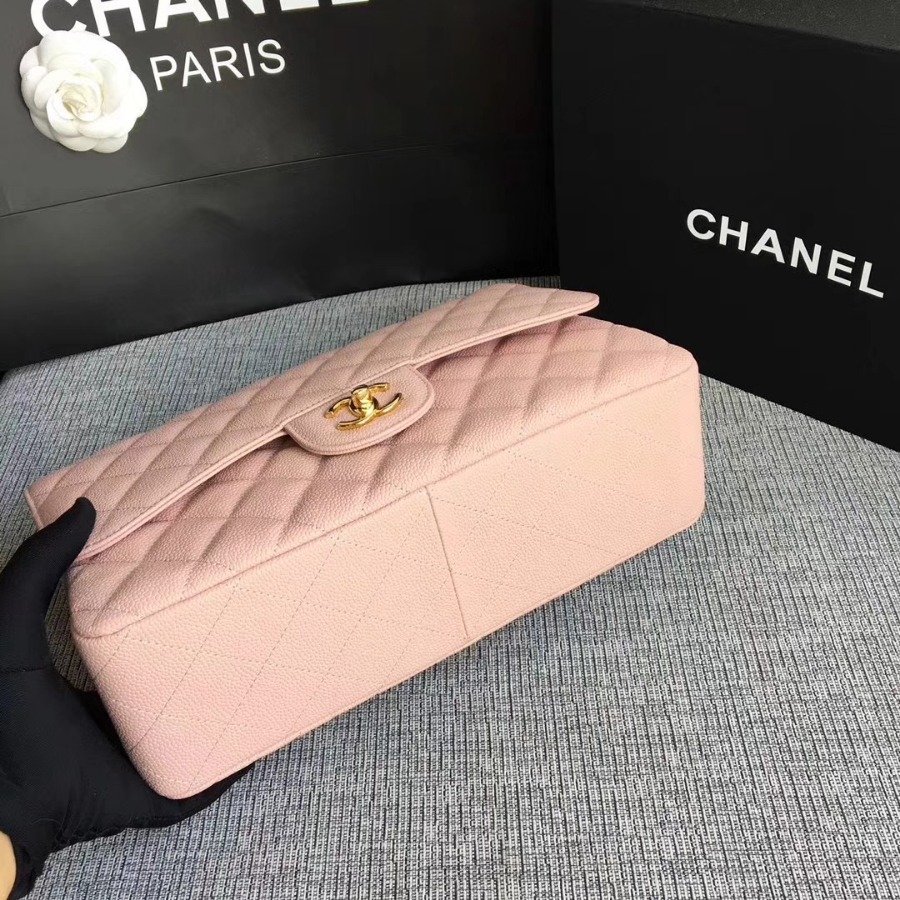 Chanel Handbag, Classic handbag, Grained Calfskin, A01113 30CM