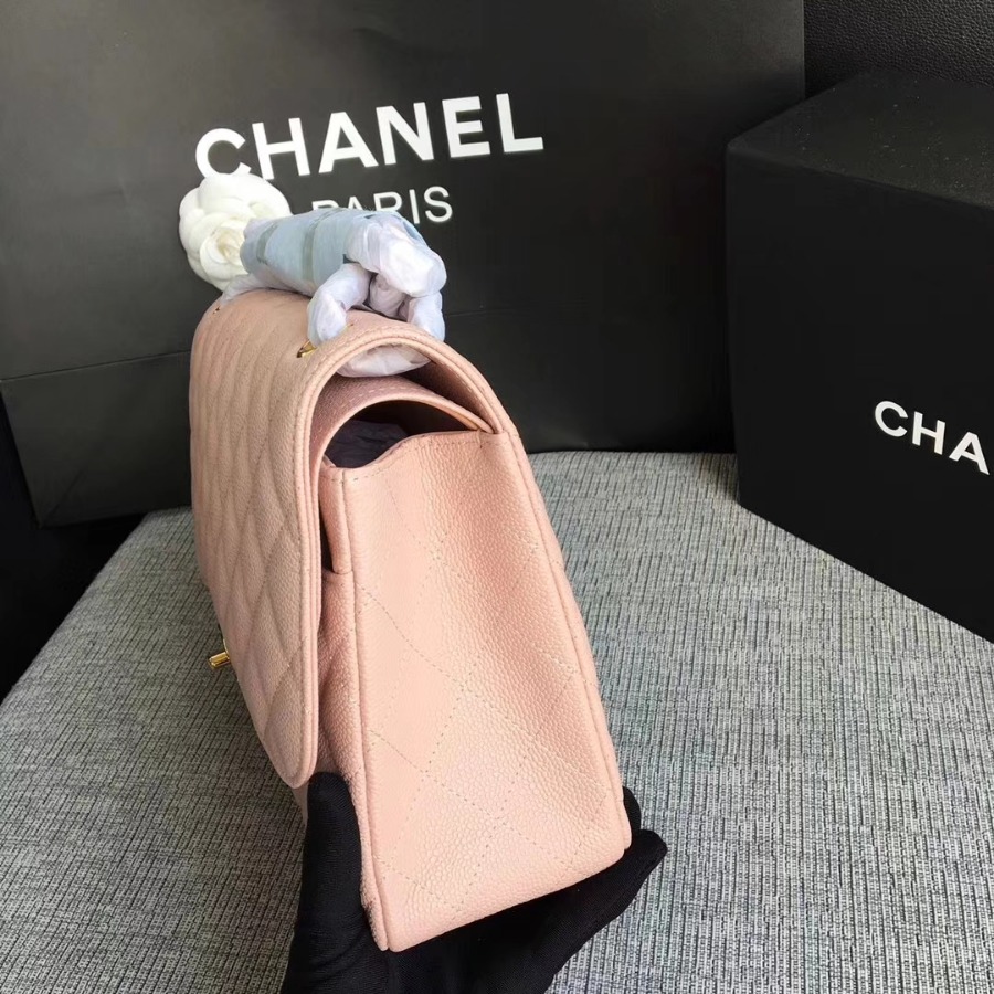 Chanel Handbag, Classic handbag, Grained Calfskin, A01113 30CM