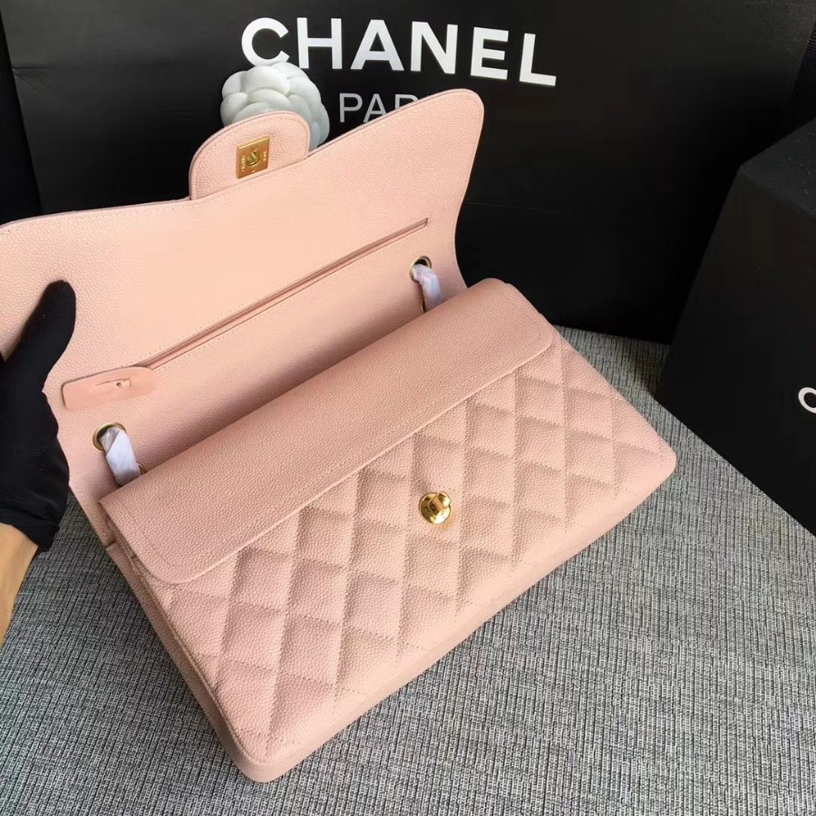 Chanel Handbag, Classic handbag, Grained Calfskin, A01113 30CM
