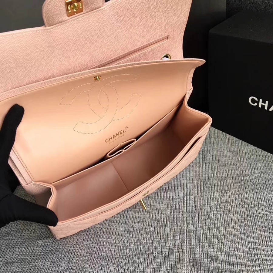 Chanel Handbag, Classic handbag, Grained Calfskin, A01113 30CM