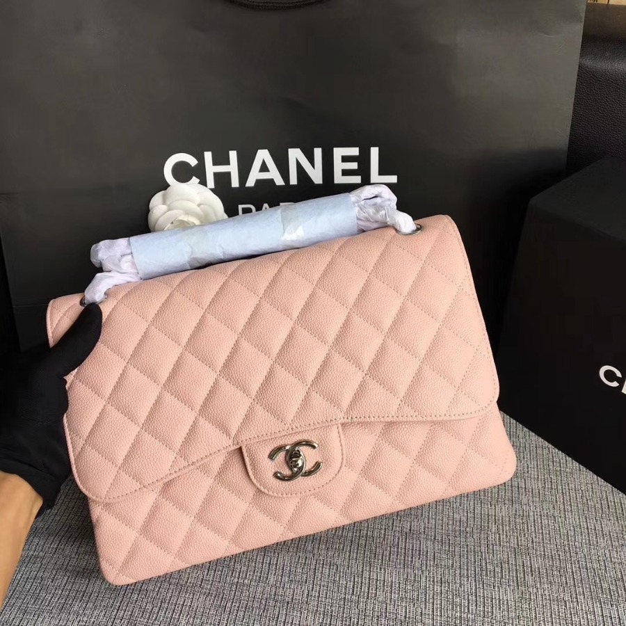 Chanel Handbag, Classic handbag, Grained Calfskin, A01113 30CM