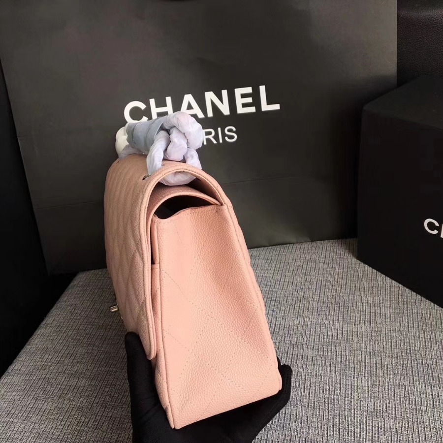 Chanel Handbag, Classic handbag, Grained Calfskin, A01113 30CM