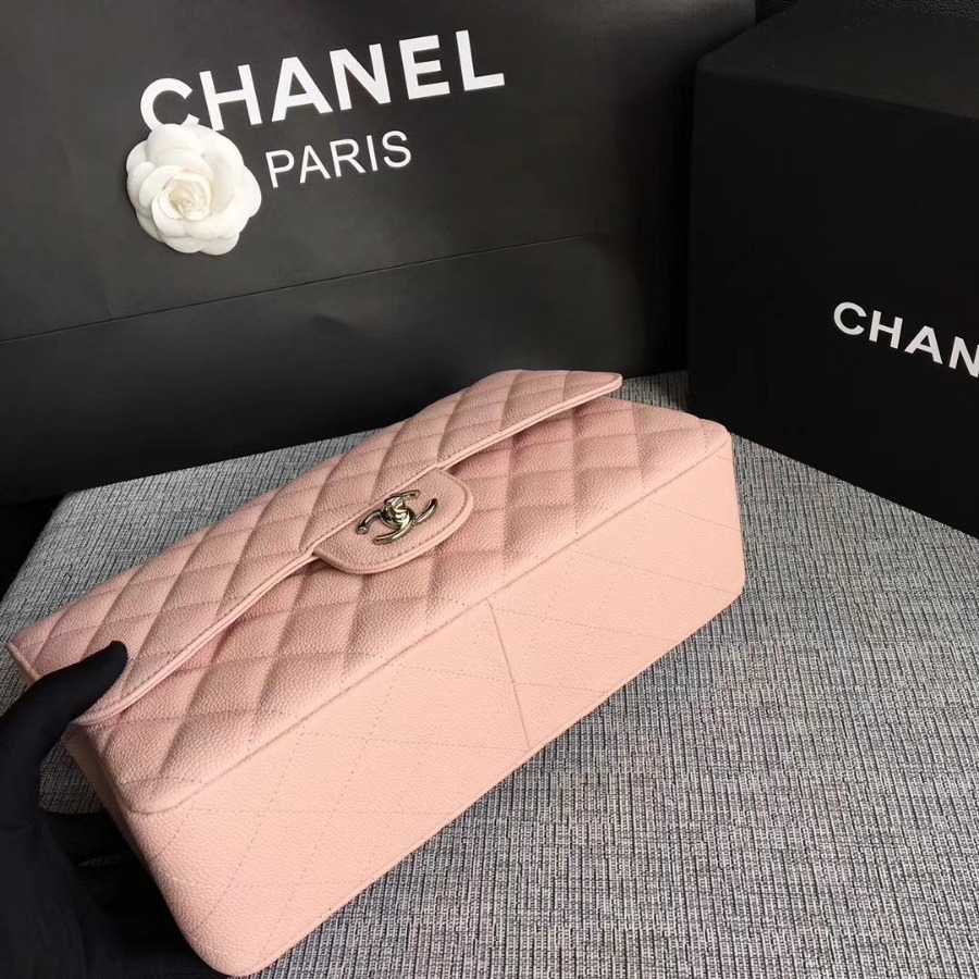 Chanel Handbag, Classic handbag, Grained Calfskin, A01113 30CM