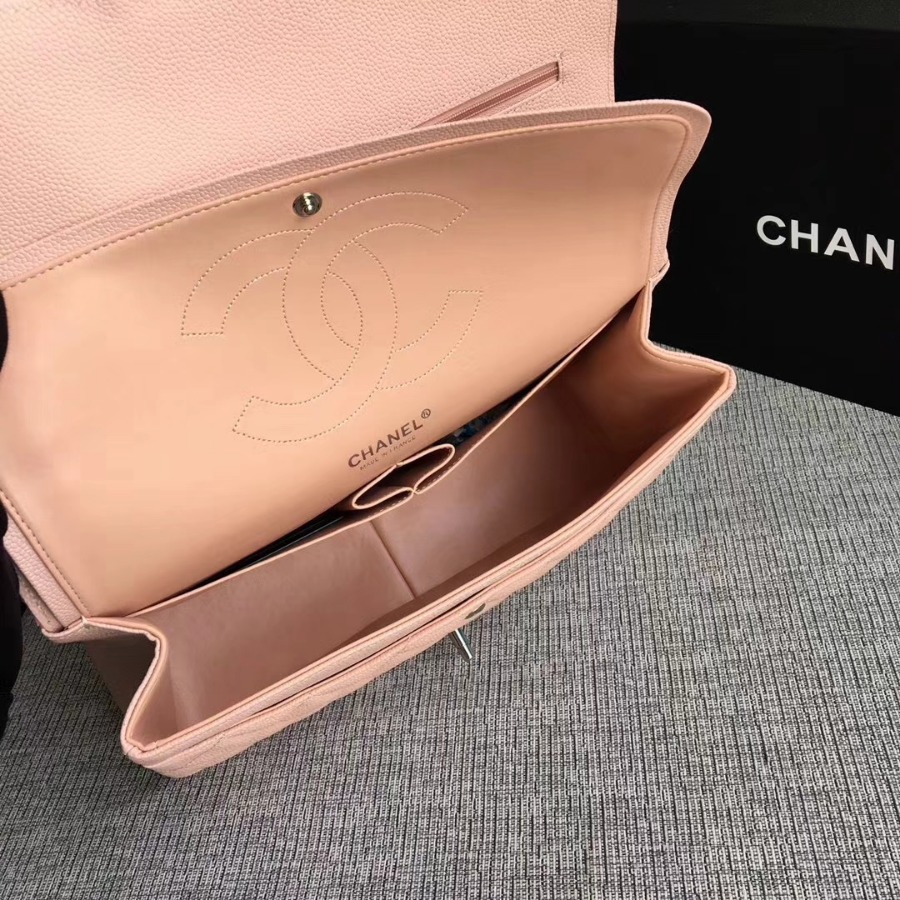 Chanel Handbag, Classic handbag, Grained Calfskin, A01113 30CM