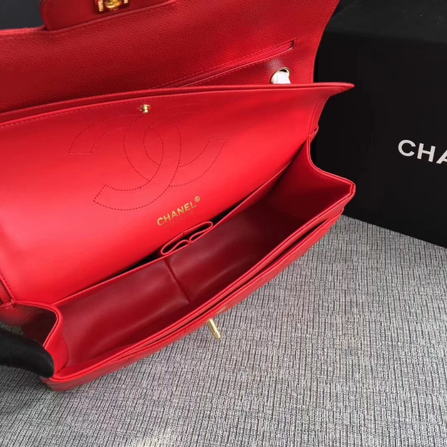 Chanel Handbag, Classic handbag, Grained Calfskin, A01113 30CM