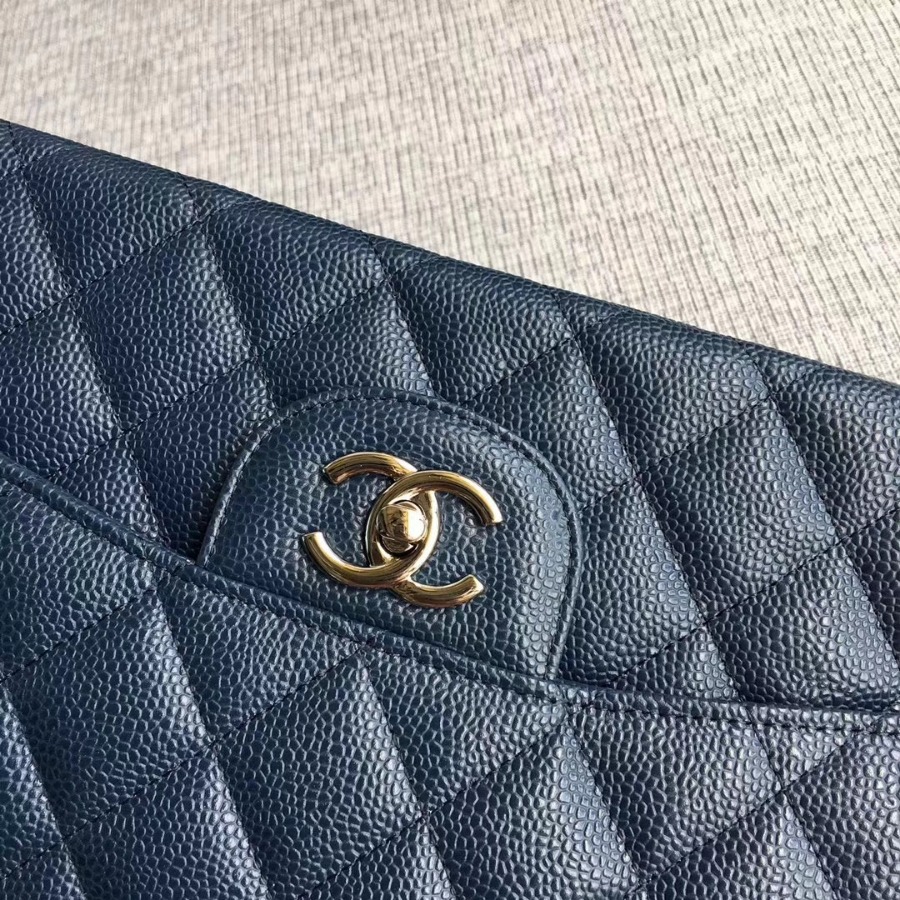 Chanel Handbag, Classic handbag, Grained Calfskin, A01113 30CM