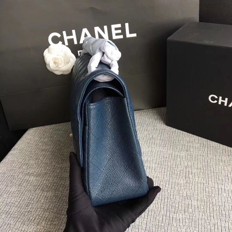 Chanel Handbag, Classic handbag, Grained Calfskin, A01113 30CM