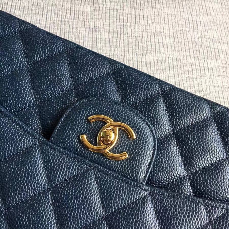 Chanel Handbag, Classic handbag, Grained Calfskin, A01113 30CM