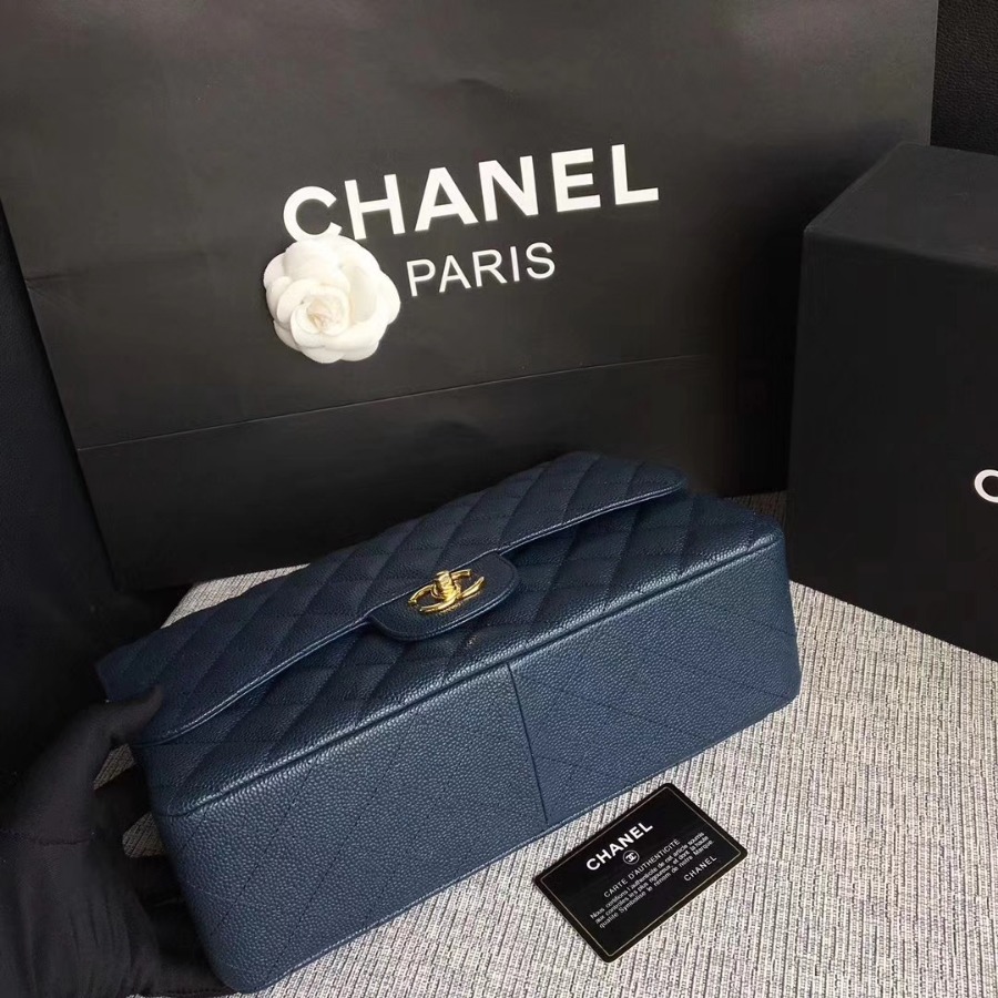 Chanel Handbag, Classic handbag, Grained Calfskin, A01113 30CM