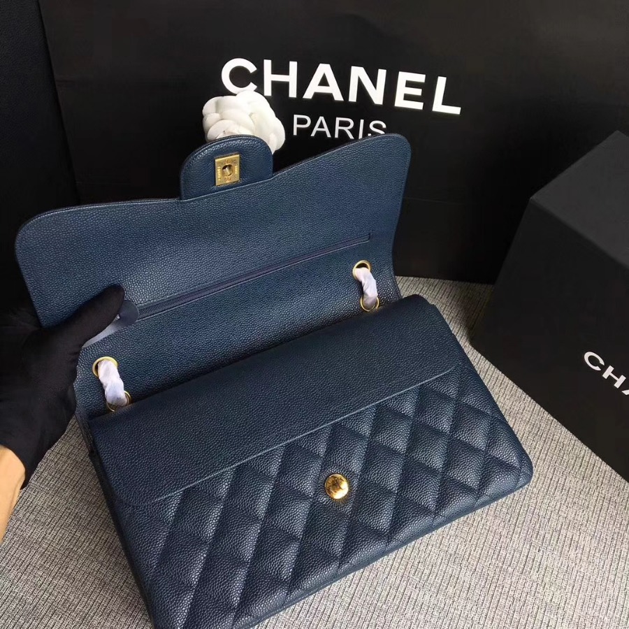 Chanel Handbag, Classic handbag, Grained Calfskin, A01113 30CM