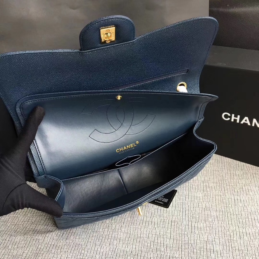 Chanel Handbag, Classic handbag, Grained Calfskin, A01113 30CM