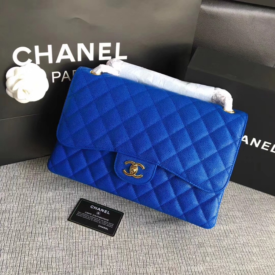 Chanel Handbag, Classic handbag, Grained Calfskin, A01113 30CM