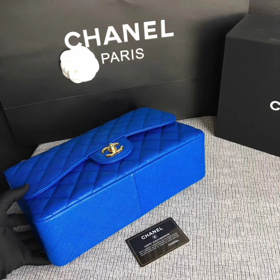 Chanel Handbag, Classic handbag, Grained Calfskin, A01113 30CM