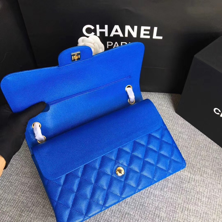 Chanel Handbag, Classic handbag, Grained Calfskin, A01113 30CM