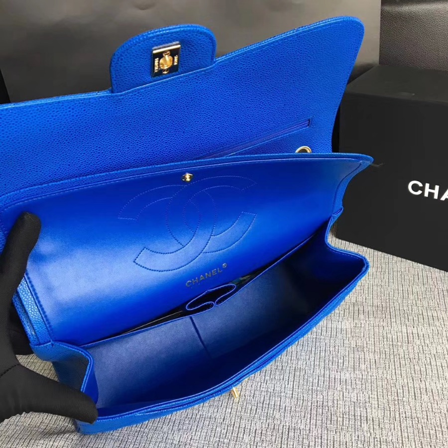 Chanel Handbag, Classic handbag, Grained Calfskin, A01113 30CM