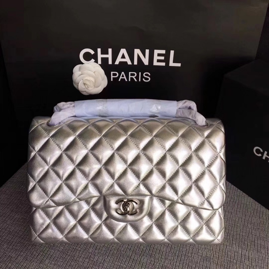 Chanel Handbag, Classic handbag, LAMBSKIN, A01113 30CM