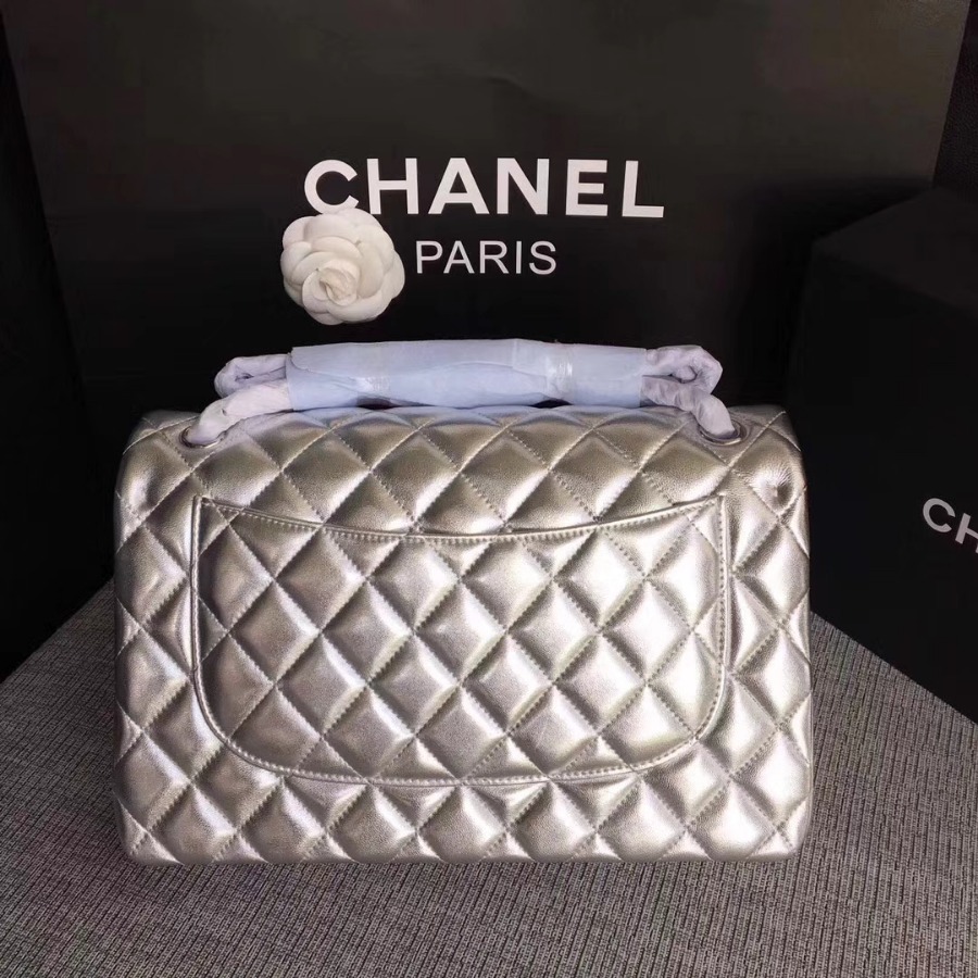 Chanel Handbag, Classic handbag, LAMBSKIN, A01113 30CM