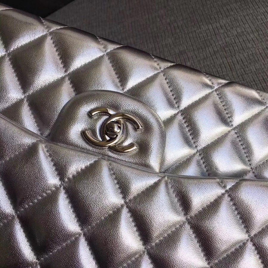 Chanel Handbag, Classic handbag, LAMBSKIN, A01113 30CM