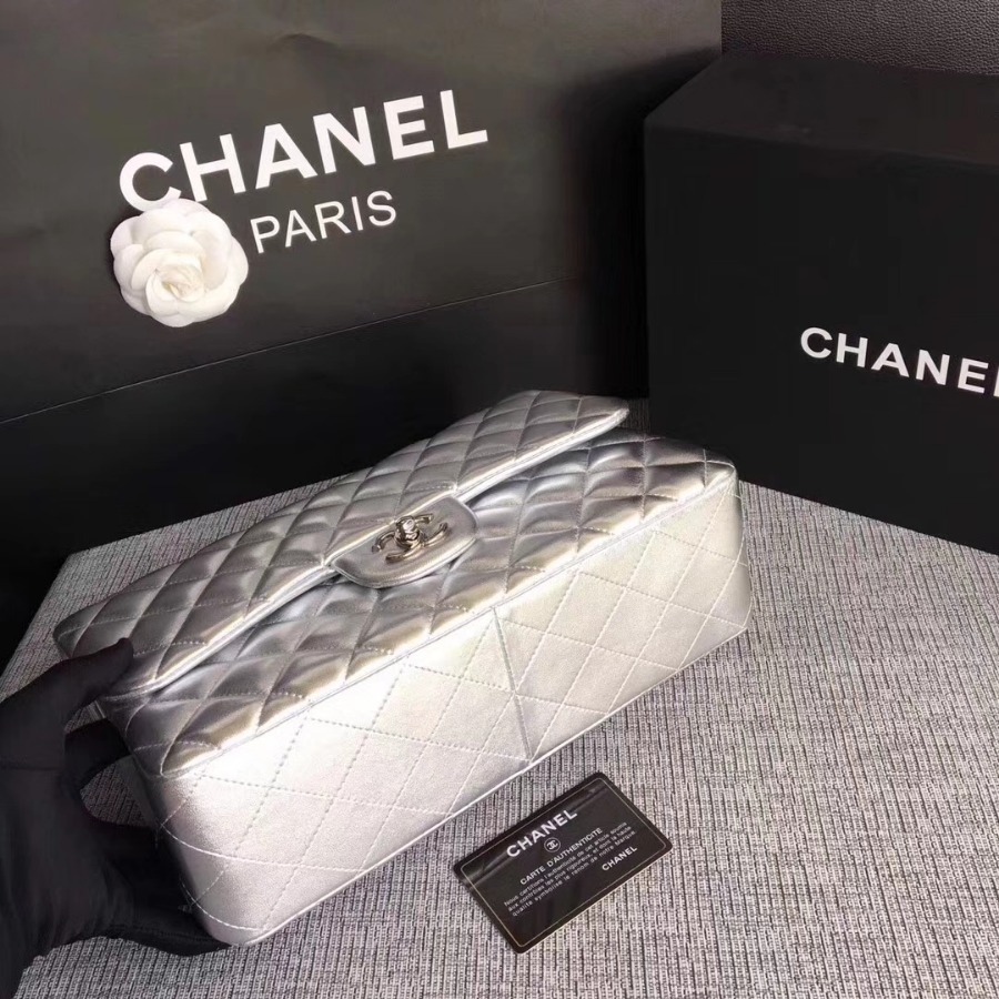 Chanel Handbag, Classic handbag, LAMBSKIN, A01113 30CM