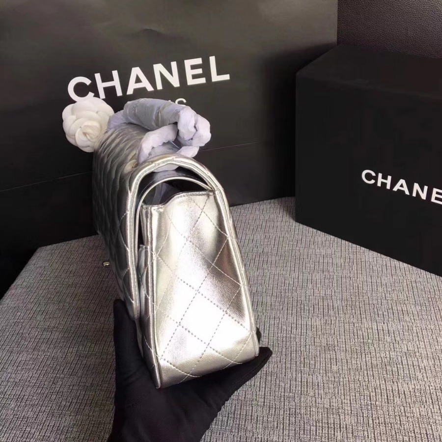 Chanel Handbag, Classic handbag, LAMBSKIN, A01113 30CM