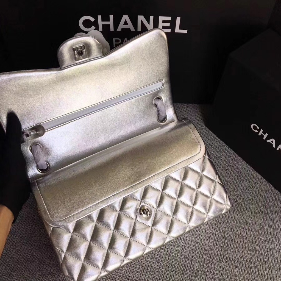 Chanel Handbag, Classic handbag, LAMBSKIN, A01113 30CM