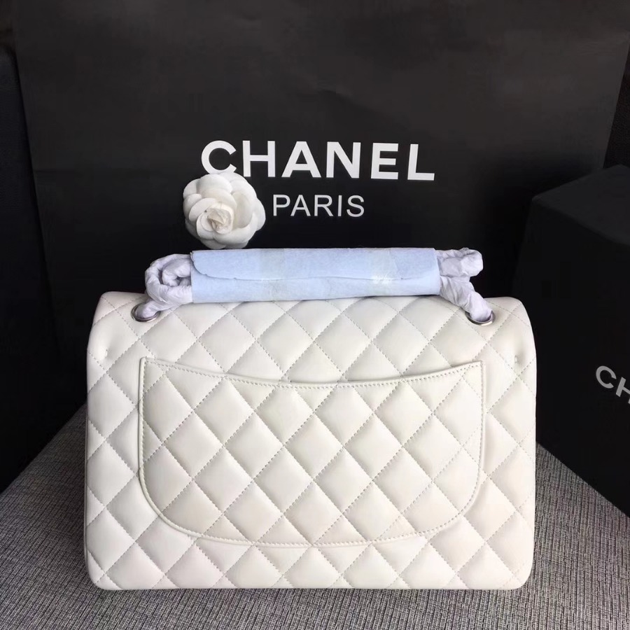 Chanel Handbag, Classic handbag, LAMBSKIN, A01113 30CM