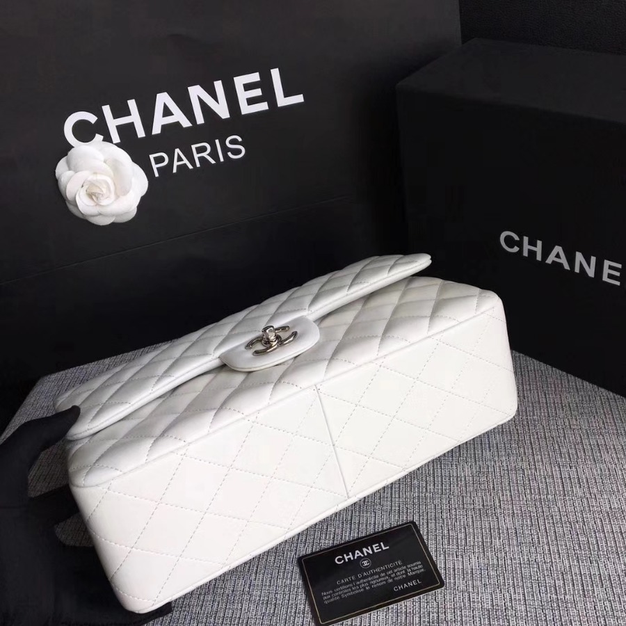 Chanel Handbag, Classic handbag, LAMBSKIN, A01113 30CM