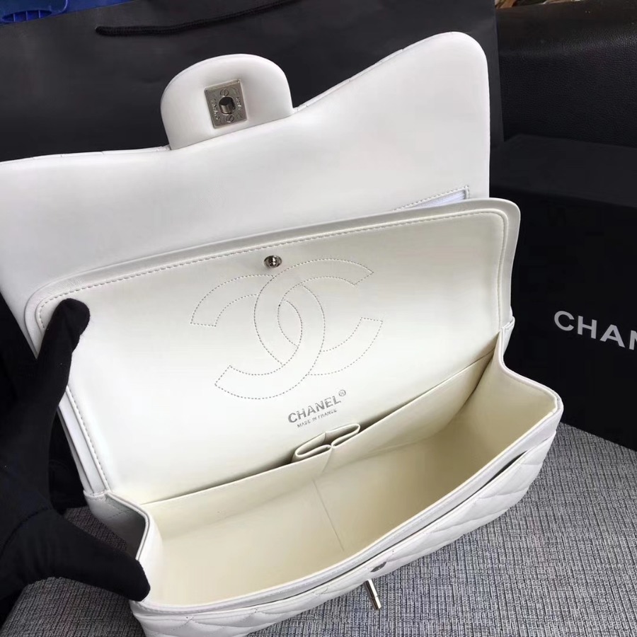 Chanel Handbag, Classic handbag, LAMBSKIN, A01113 30CM