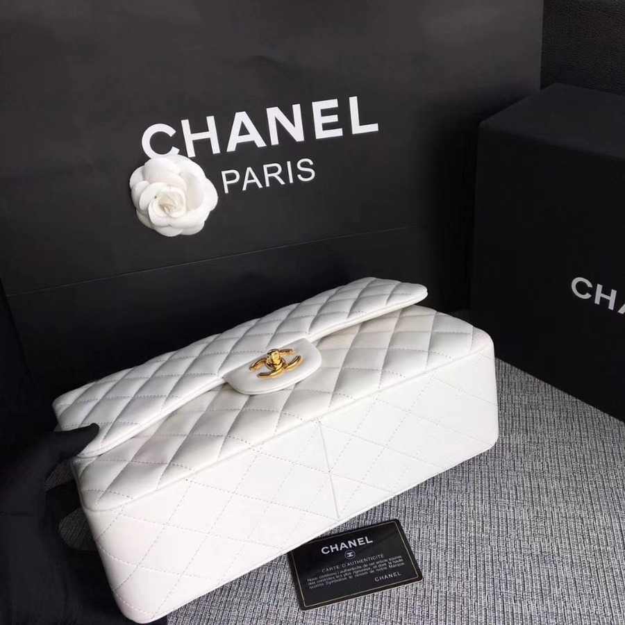 Chanel Handbag, Classic handbag, LAMBSKIN, A01113 30CM