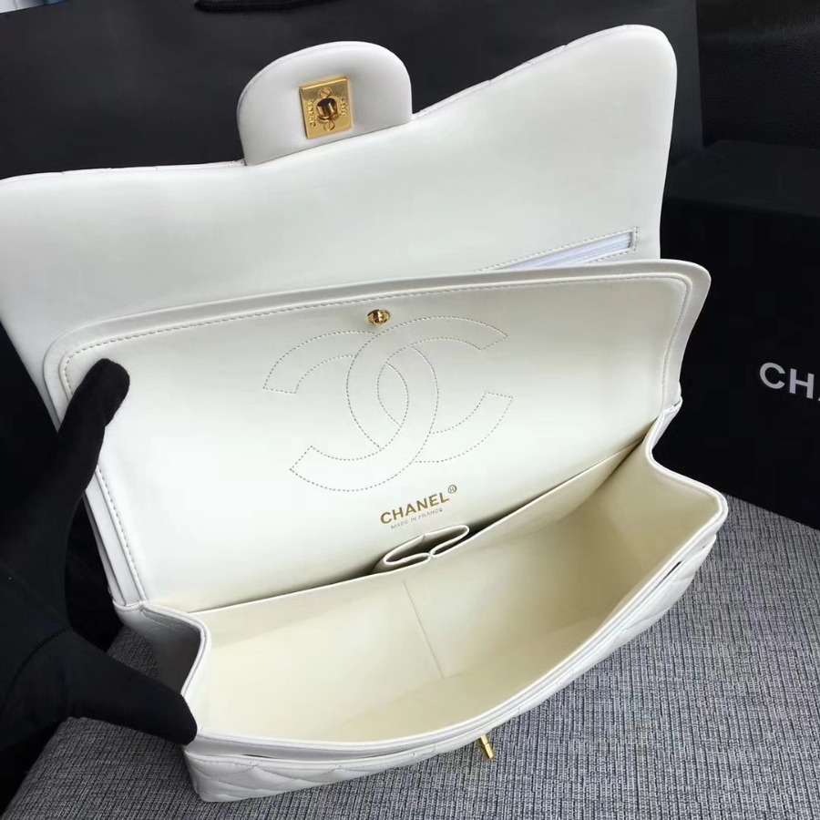 Chanel Handbag, Classic handbag, LAMBSKIN, A01113 30CM