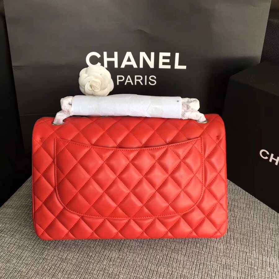Chanel Handbag, Classic handbag, LAMBSKIN, A01113 30CM