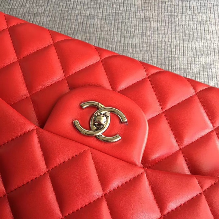 Chanel Handbag, Classic handbag, LAMBSKIN, A01113 30CM