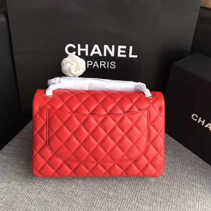 Chanel Handbag, Classic handbag, LAMBSKIN, A01113 30CM
