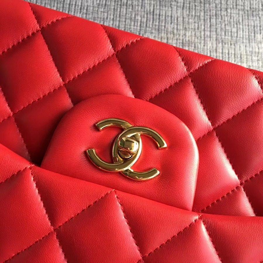 Chanel Handbag, Classic handbag, LAMBSKIN, A01113 30CM