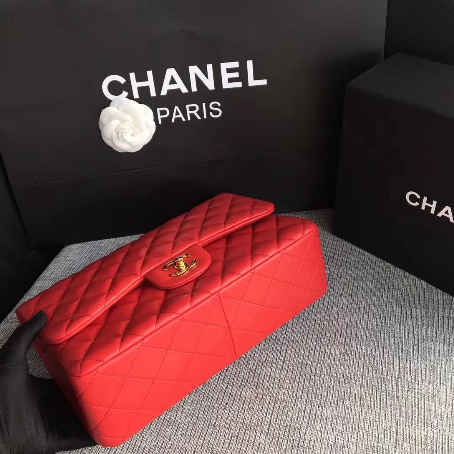 Chanel Handbag, Classic handbag, LAMBSKIN, A01113 30CM