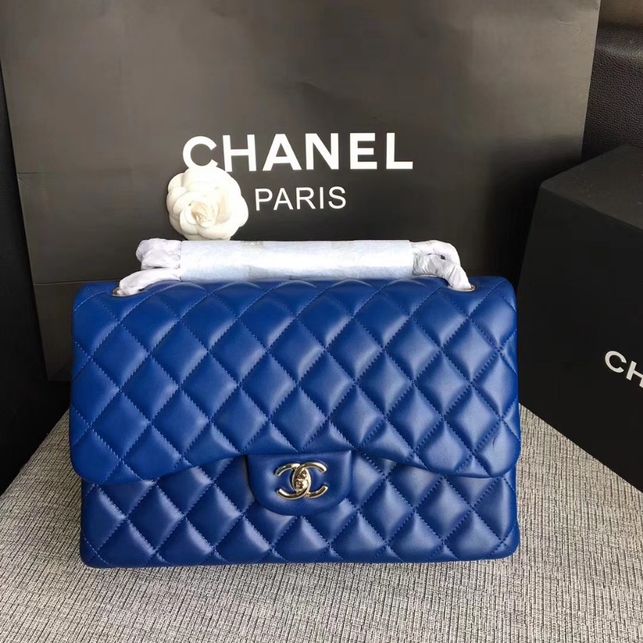 Chanel Handbag, Classic handbag, LAMBSKIN, A01113 30CM
