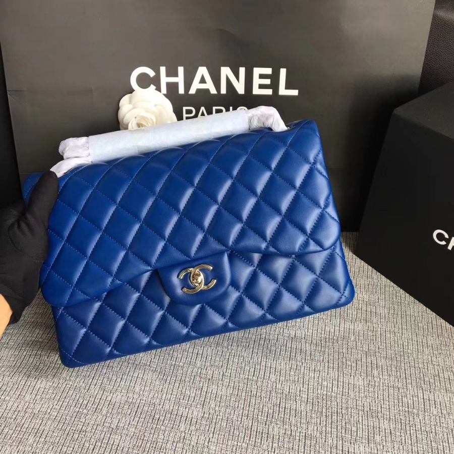 Chanel Handbag, Classic handbag, LAMBSKIN, A01113 30CM