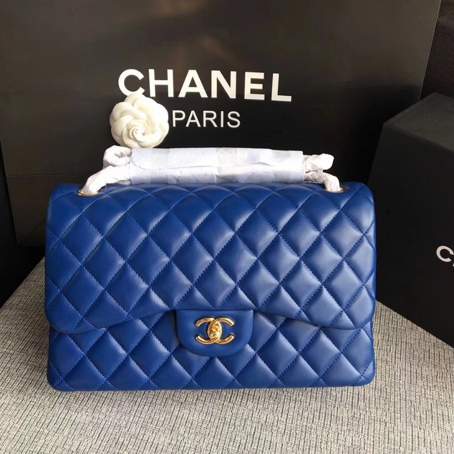 Chanel Handbag, Classic handbag, LAMBSKIN, A01113 30CM