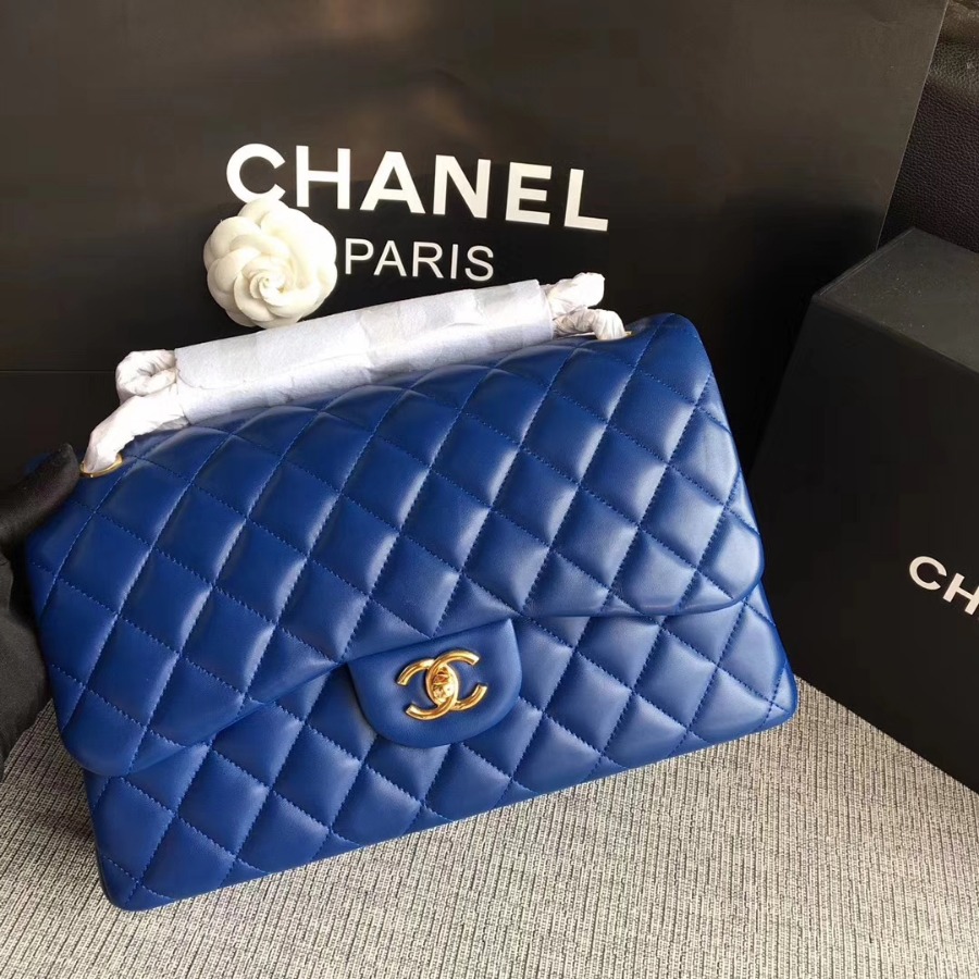 Chanel Handbag, Classic handbag, LAMBSKIN, A01113 30CM