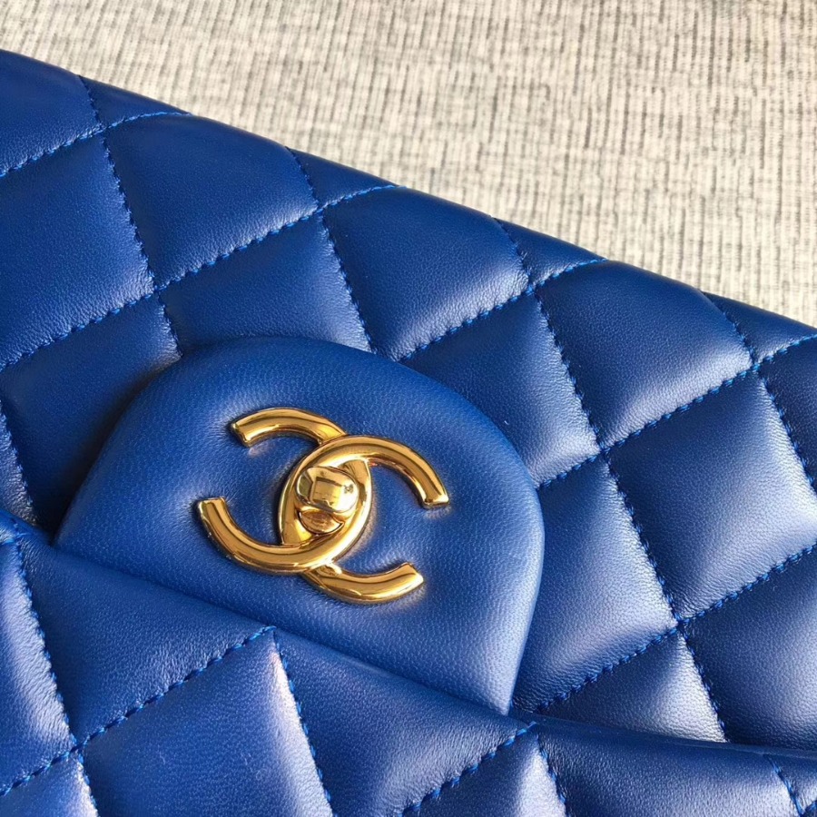 Chanel Handbag, Classic handbag, LAMBSKIN, A01113 30CM