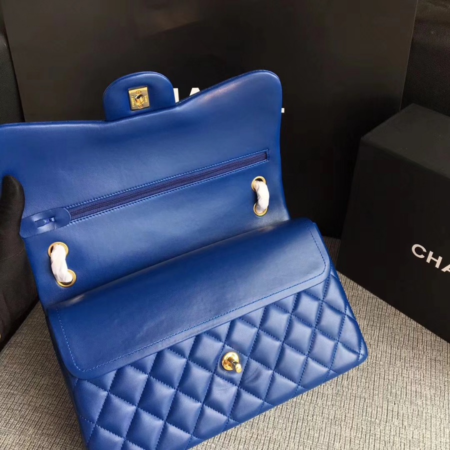 Chanel Handbag, Classic handbag, LAMBSKIN, A01113 30CM