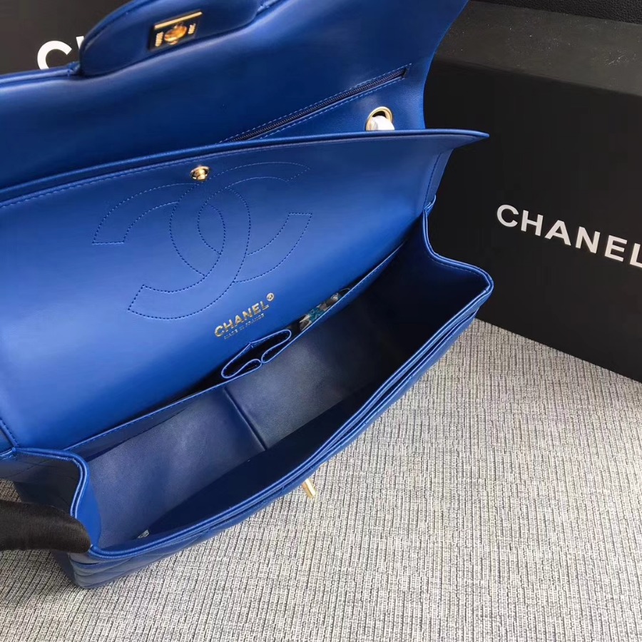 Chanel Handbag, Classic handbag, LAMBSKIN, A01113 30CM