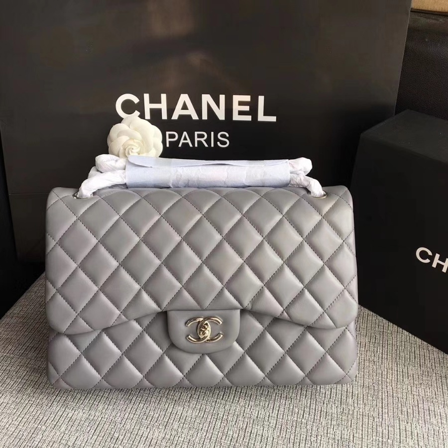 Chanel Handbag, Classic handbag, LAMBSKIN, A01113 30CM