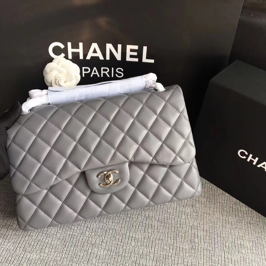 Chanel Handbag, Classic handbag, LAMBSKIN, A01113 30CM