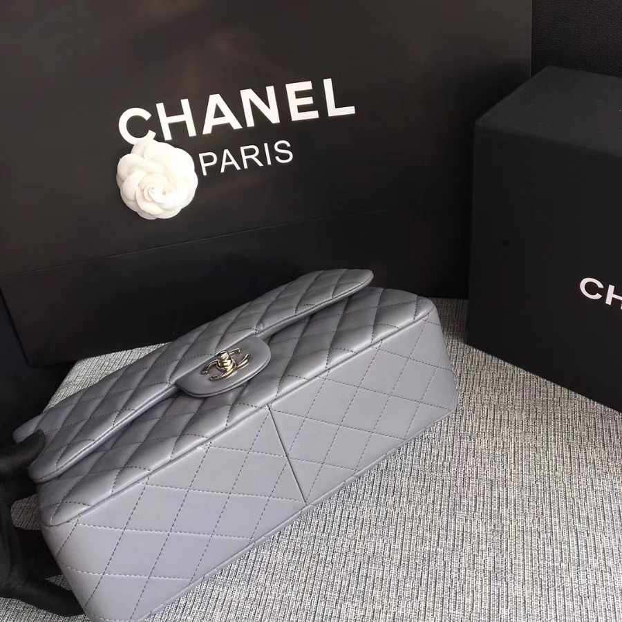 Chanel Handbag, Classic handbag, LAMBSKIN, A01113 30CM