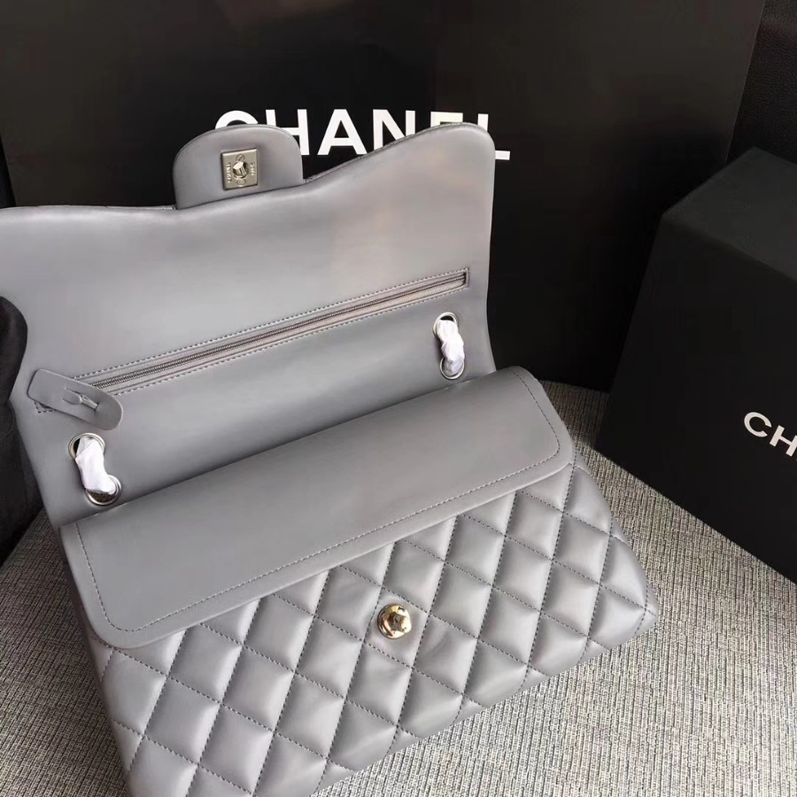 Chanel Handbag, Classic handbag, LAMBSKIN, A01113 30CM