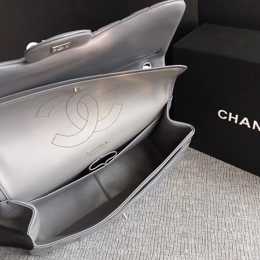 Chanel Handbag, Classic handbag, LAMBSKIN, A01113 30CM